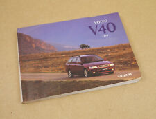 Volvo V40 Bedienungsanleitung Betriebsanleitung Ausgabe 1996 deutsch