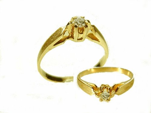 Solitär brillant ring 585 - brillant,