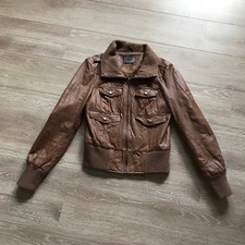 Lederjacke "Only", Gr. M cognac