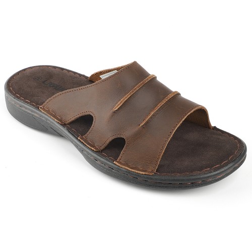Herren leder hausschuhe - herren,