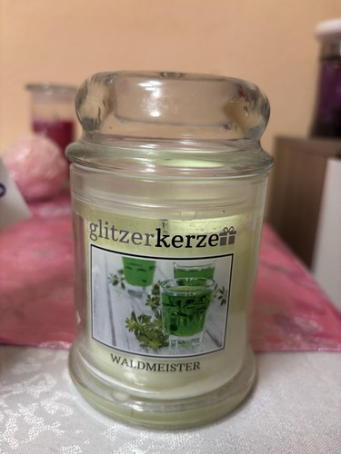 Glitzerkerze duftkerze glas - duftkerze,