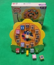 Spieluhr, Lernuhr Holz 20 tlg
