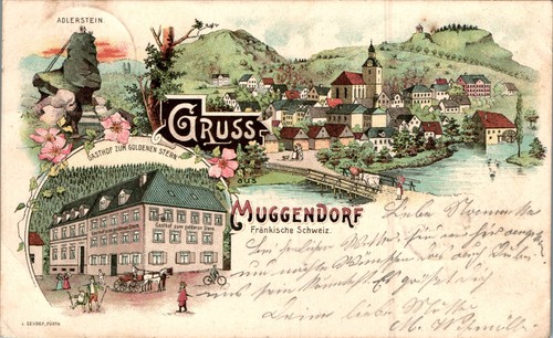 Litho gruss aus - litho, muggendorf