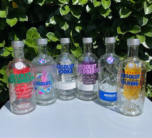 Absolut vodka flaschen - absolut, leer
