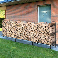 340 cm lang Kaminholzregal