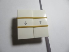 Berker 16258989 Wippe 2-fach mit Aufdruck Pfeil S.1/B.3/B.7 polarweiß glänzend