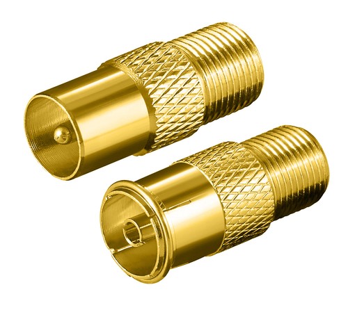 Koax adapter buchse - adapter, >
