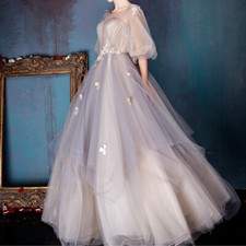 Damen Netz Maxi Kleid