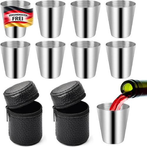 Edelstahl mini schnapsgläser - edelstahl, mini-schnapsgläser