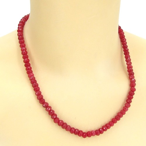 Rubin kette halskette damen - rubin,