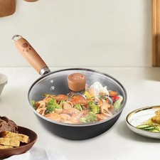 Wok-Pfanne, Bratpfanne, zum