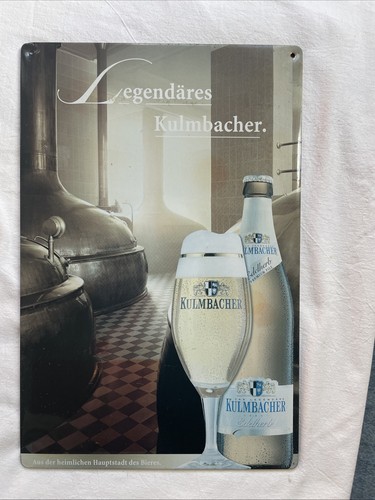 Erste kulmbacher blechschild - kulmbacher,