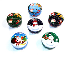 WEIHNACHTEN - 6 Stk. kleine weihnachtliche Dosen - für kleine Geschenke & Deko !