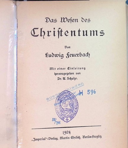 Das wesen des christentums - wesen,