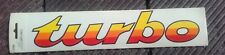 ORIGINAL TURBO CAR DECO ORANGE VW OPEL FORD STICKER AUFKLEBER VINTAGE 70ER 80ER