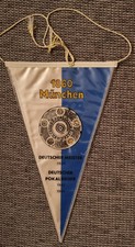 orig. Wimpel TSV 1860 MÜNCHEN DEUTSCHER MEISTER 1966 MEISTERSCHALE; 28 cm SELTEN