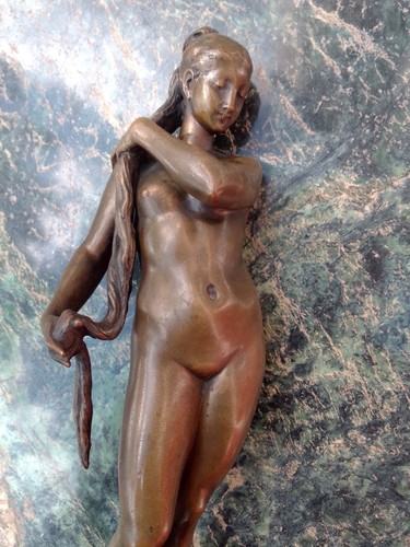 Statue frau messingguss 29cm - messingguss,