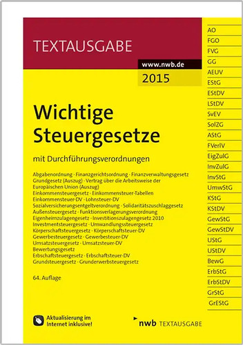 Wichtige steuergesetze 2015 - wichtige,