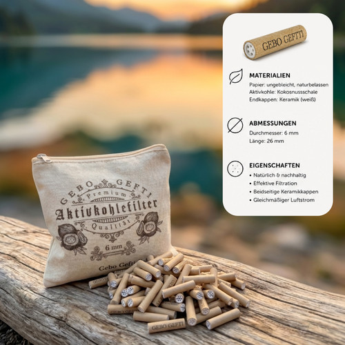 Aktivkohlefilter 6mm kokos 300 - kokos,