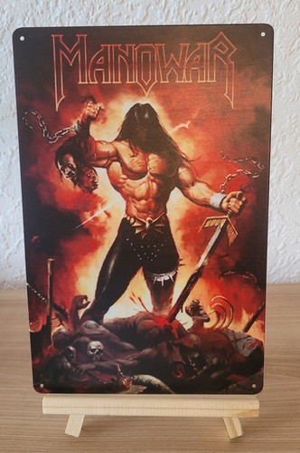 Manowar blechschild 30 x - ---,