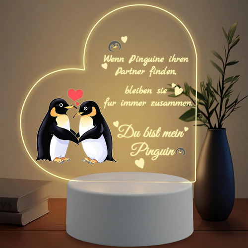 Led pinguin nachtlicht - pinguin,