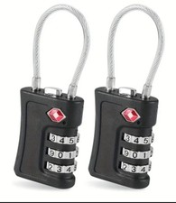 TOP PREIS! 2 Stück TSA 3er Zahlenschloss für Waffenkoffer, Reisekoffer, etc. 