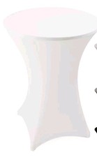 Stehtischhusse Weiß 70 cm Diameter Hochzeit Stehtischhussen