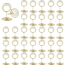 Tischkartenhalter Fotohalter Klammern Memohalter Hochzeitsparty Gold 30 Stück