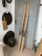 C0419 Alte Holzski | SKIER | SKI um 1920 | RAR | Super Winter Deko | ANTIK 177cm