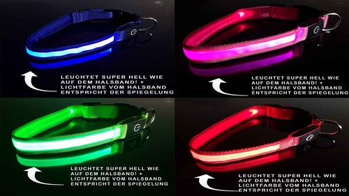 Led hundehalsdand - led,