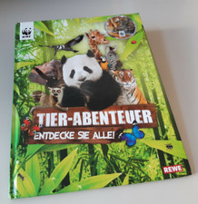 Sach Tier-Abenteuer : Entdecke Sie alle! (59 s.) Sammelalbum WWF REWE UNVOLLSTÄN