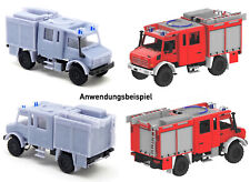 Mickon 10004 - MB Unimog U5000 LF 10 Feuerwehr Löningen - BAUSATZ - 1:87 H0