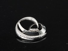 835/- Silber Brosche mit