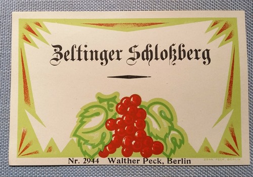 Old wine label sample - old,