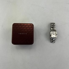 FOSSIL Herrenarmbanduhr – Edelstahl – Quarz – Silber – mit Originaldose