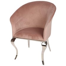 Wohnzimmerstuhl Samt Rosa