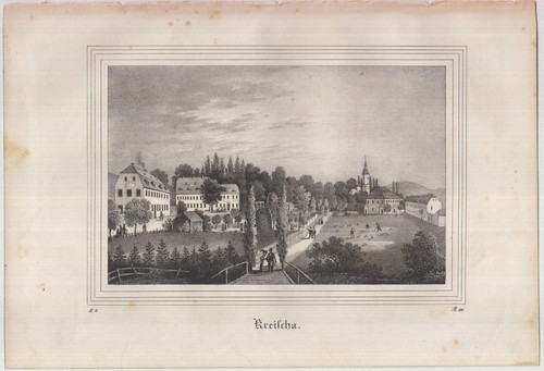 Lithografie kreischa um - lithografie:, kreischa,
