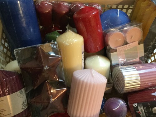 5kg stumpenkerzen paket bunt - paket,