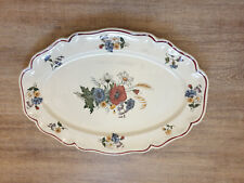 Sarreguemines Agreste Frankreich Servierplatte groß vintage floral ländlich