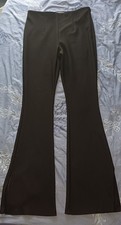 Hose Damen Gr. 38 schwarz Schlaghose schwarz strech