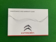 CITROEN SCHECKHEFT FÜR ALLE