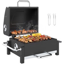 Holzkohlegrill aus Stahl