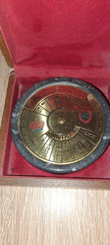 Messing drehkalender - messing,