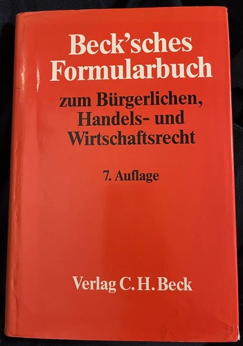 Beck sches formularbuch zum - beck'sches,