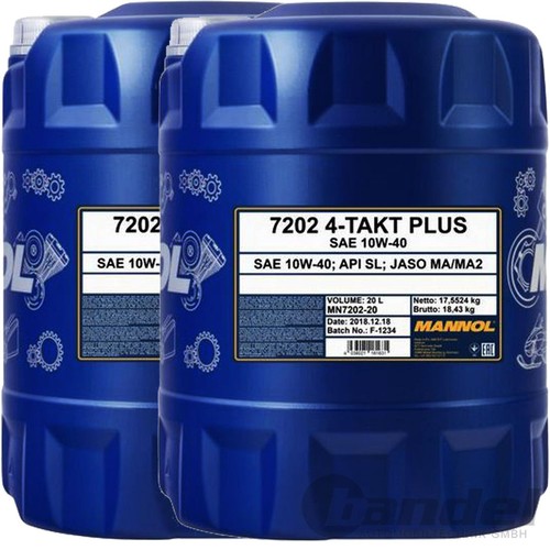 2x20 liter mannol - 2x20, plus