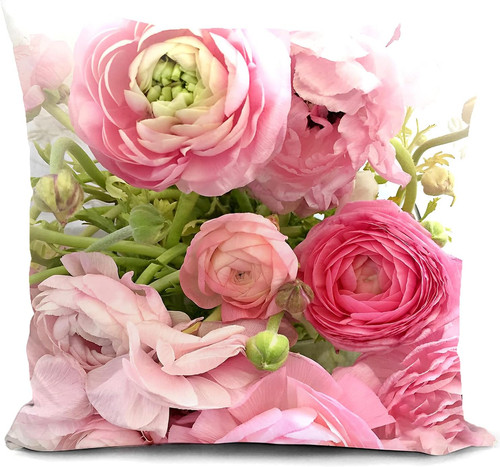 Kissenbezug 40x40 rosa blumen - 40x40,