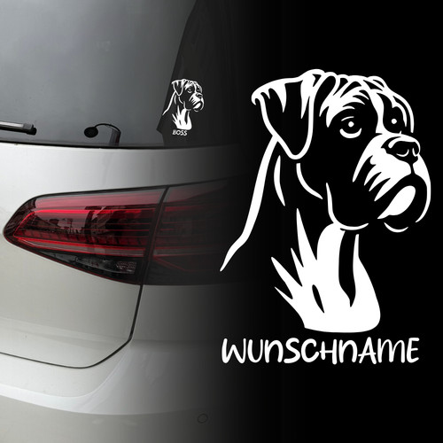 Boxer hund auto aufkleber - auto,