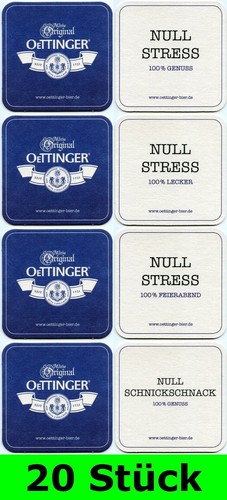 Stück bierdeckel oettinger - 20,