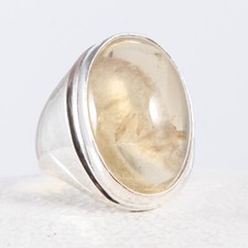 925 Sterlingsilber, großer Silberring, Ring, Citrin, sehr edel, massiv Gr. 60