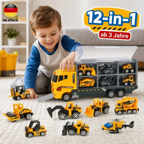 12x baustellen fahrzeuge - 12x,